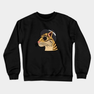 Tiger wearing sunglasses Crewneck Sweatshirt